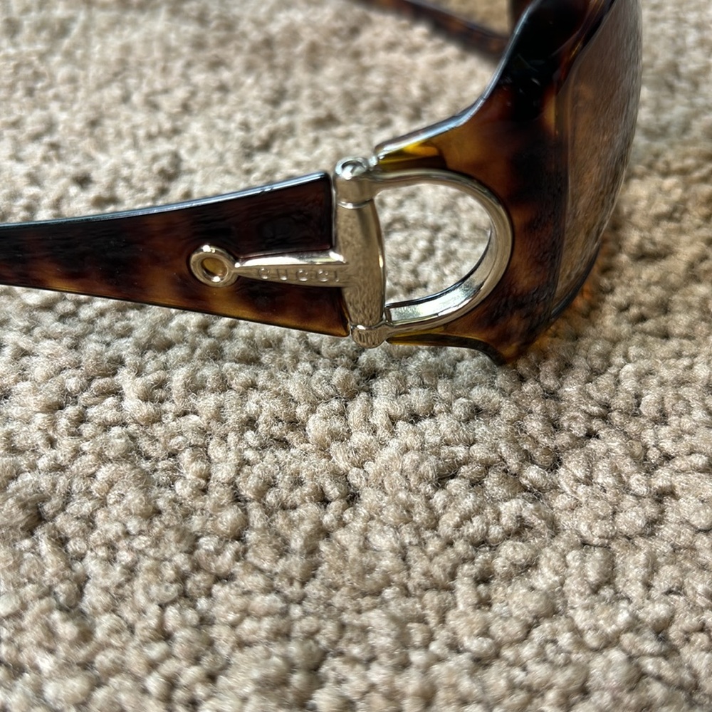 100% Authentic Gucci Tortoiseshell Sunglasses Squ… - image 3